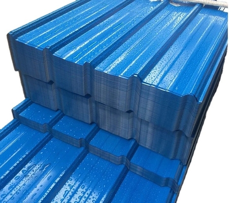 Farbe beschichtete Stahlüberdachungsblätter mit Ziegeln deckt Ebene für Wand-Gebäude