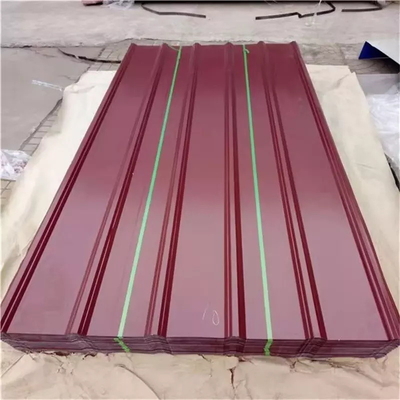 PGI runzelte Metalldachplatten, die Farbe galvanisiert für Gebäude beschichtete