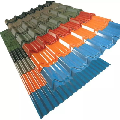 Die beschichtete Farbe der RAL-Metalldachplatte-PPGI runzelte Metalldeckungs-Blätter